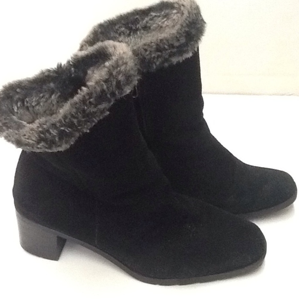 Sporto Black Suede Lined Women's Boots Size 8